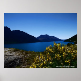 Tranquility Blues South Island, New Zealand Poster