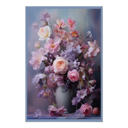 Tranquility Bouquet beautiful flowers Poster