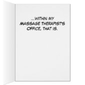 Tranquility Comic Book Woman Massage Therapy Cards (Inside (Right))
