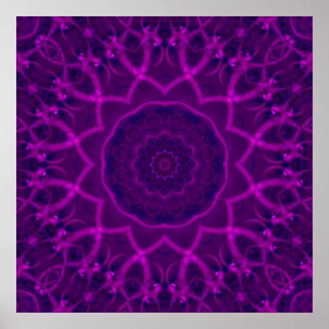 Tranquility Fractal Kaleidoscope Poster (Front)