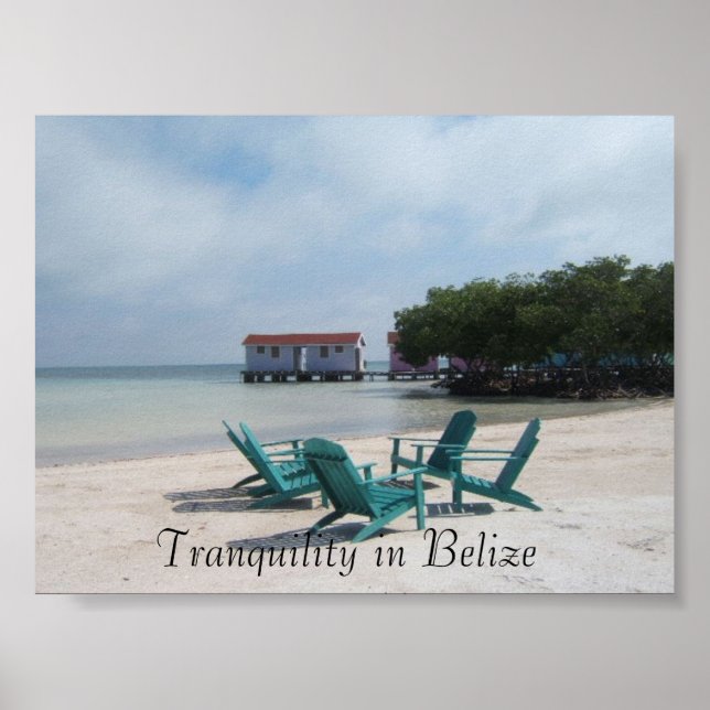 Tranquility in Belize Poster (Front)