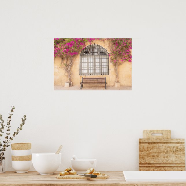 Tranquility in Bloom – A Quiet Moment in Rabat Poster (Kitchen)