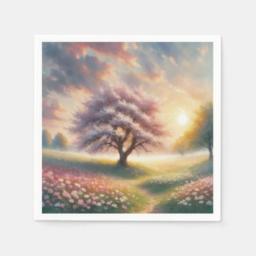 Tranquility in Bloom  Napkins