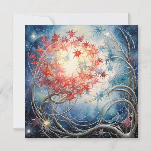 Tranquility in Festive Joy Holiday Card