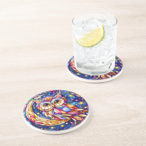 Tranquility in Glass A Floral Stained Glass Window Coaster