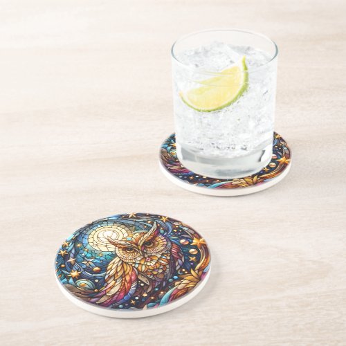 Tranquility in Glass A Floral Stained Glass Window Coaster