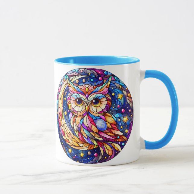 Tranquility in Glass A Floral Stained Glass Window Mug (Right)