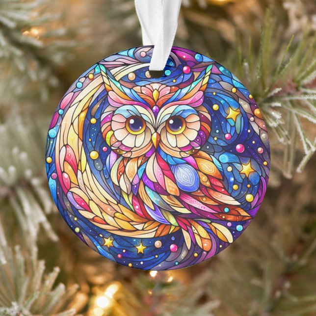 Tranquility in Glass A Floral Stained Glass Window Ornament (Tree)