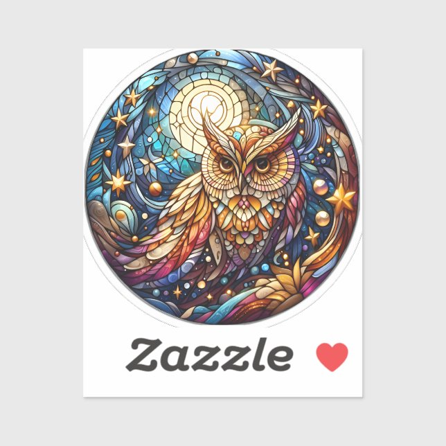 Tranquility in Glass A Floral Stained Glass Window Sticker (Sheet)