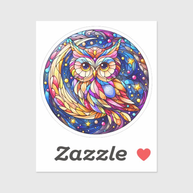 Tranquility in Glass A Floral Stained Glass Window Sticker (Sheet)