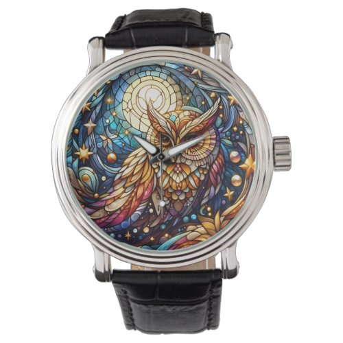 Tranquility in Glass A Floral Stained Glass Window Watch