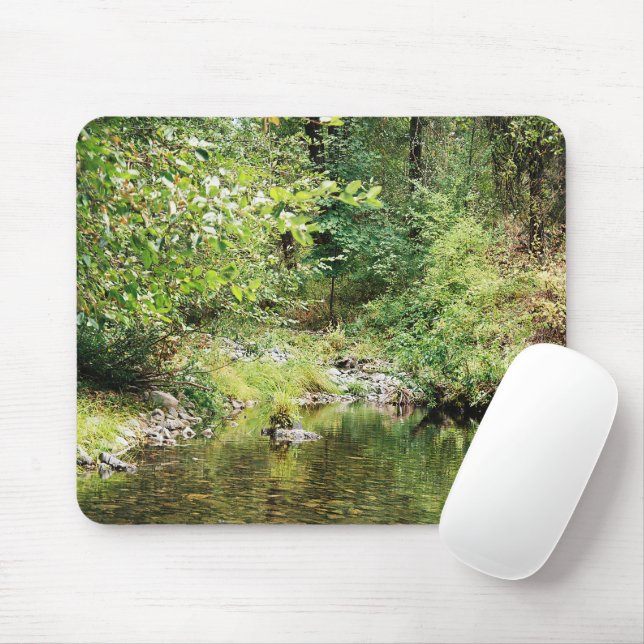 Tranquility in the woods...... mouse pad (With Mouse)