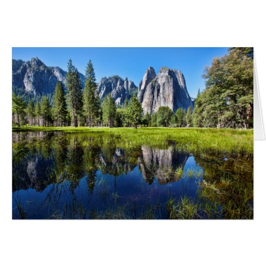 Tranquility In Yosemite Cards (Front Horizontal)