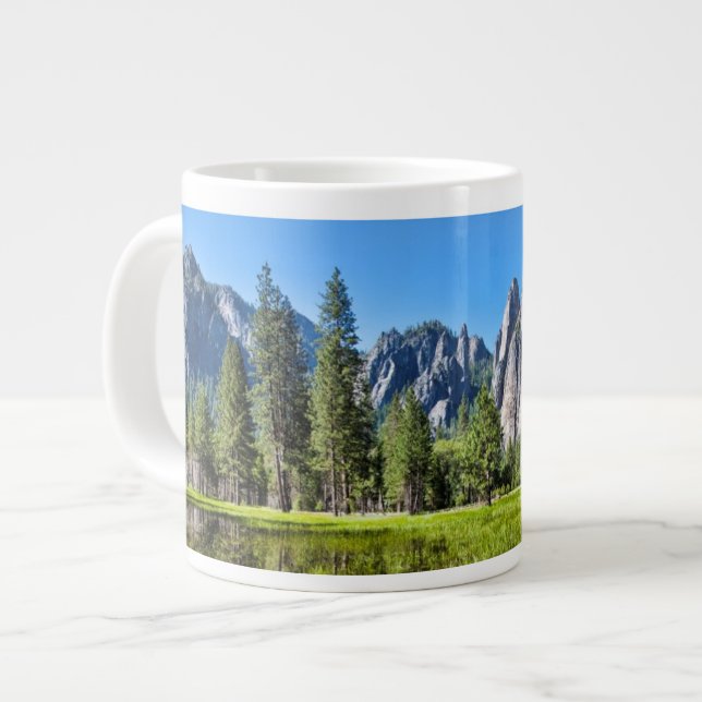 Tranquility In Yosemite Giant Coffee Mug (Front Left)