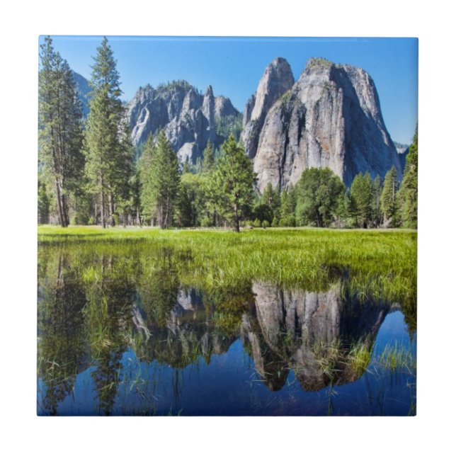 Tranquility In Yosemite Tile (Front)
