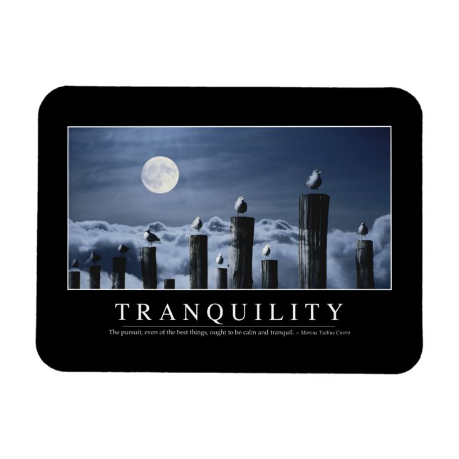 Tranquility: Inspirational Quote Magnet (Horizontal)