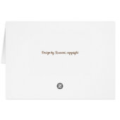Tranquility ocean greeting card (Back Horizontal)