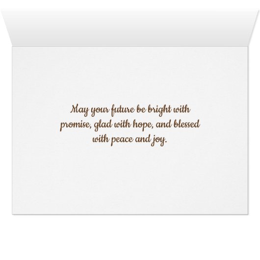 Tranquility ocean greeting card (Inside Horizontal (Bottom))