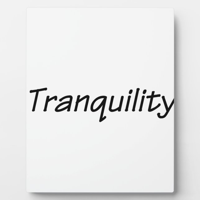 tranquility plaque (Front)