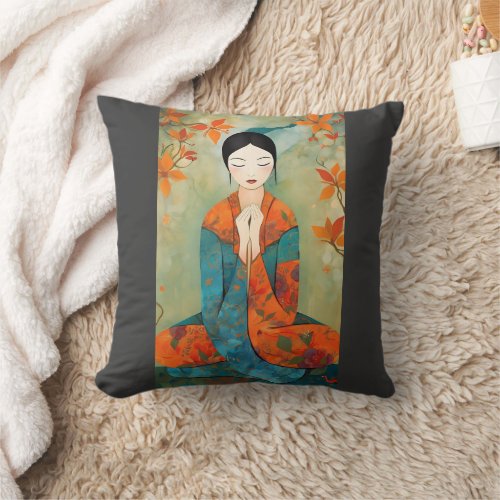 Tranquility _ Quietmind _ Mind Body Connection Throw Pillow