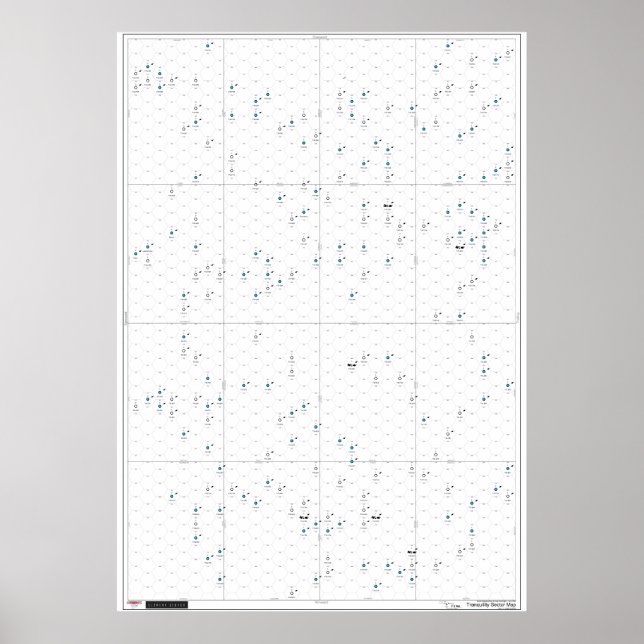 Tranquility Sector Poster Map for Clement Sector (Front)