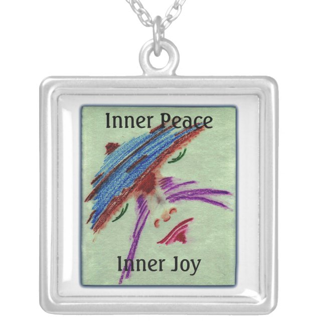Tranquility Silver Plated Necklace (Front)