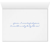 TRANQUILITY - SOUND OF THE SEA- MULTI-PURPOSE CARD (Inside Horizontal (Bottom))