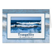 TRANQUILITY - SOUND OF THE SEA- MULTI-PURPOSE CARD (Front Horizontal)