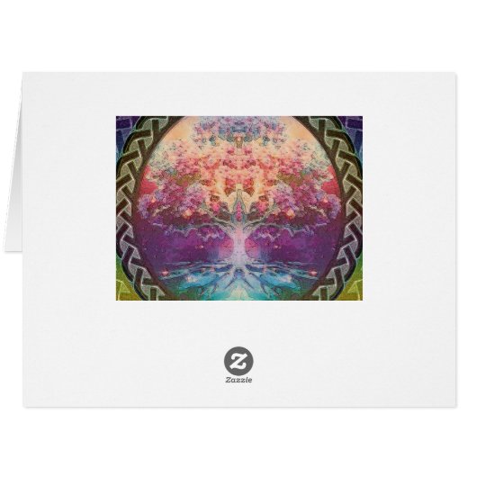 Tranquility Tree of Life in Rainbow Colors (Back Horizontal)