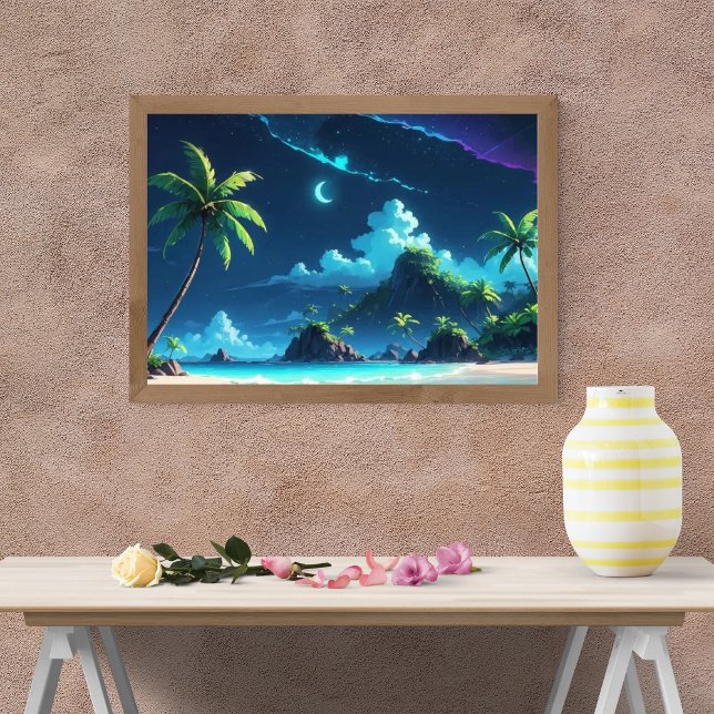 Tranquility Under the Moonlit Sky Photo Print (Creator Uploaded)