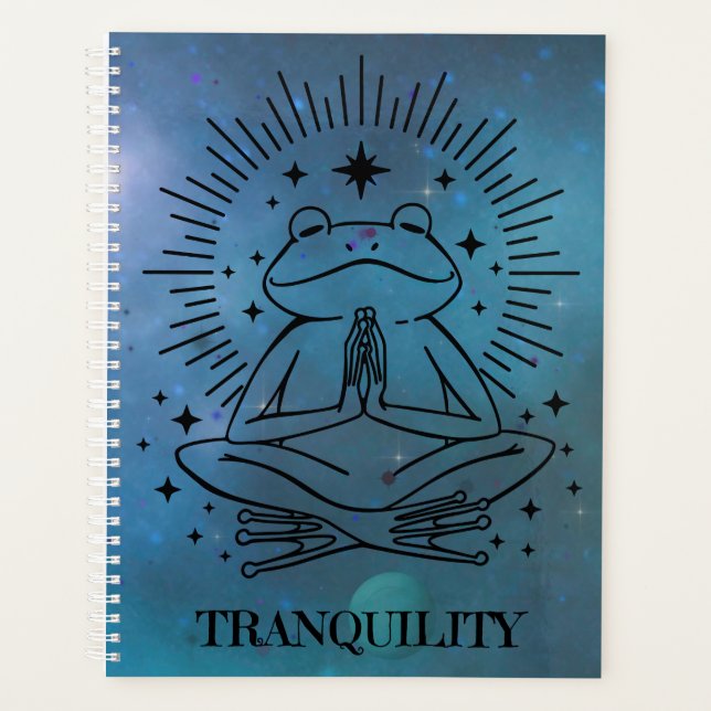 Tranquility Yoga Frog Planner (Front)