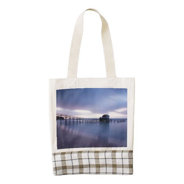 Tranquility Zazzle HEART Tote Bag (Front)