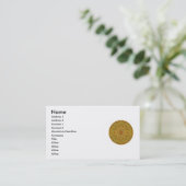 Tranquility -  Zen Buddhist inspired Business Card (Standing Front)
