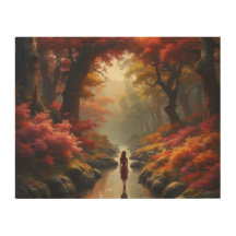 Tranquility's Embrace A Woman Among the Trees