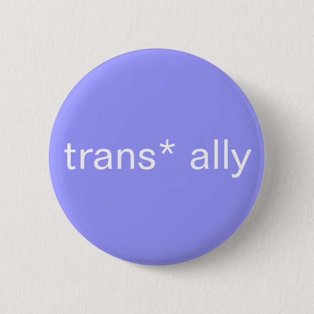 trans* ally button (Front)