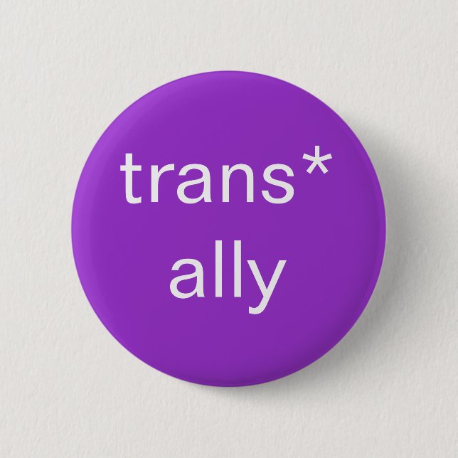 trans* ally button (Front)