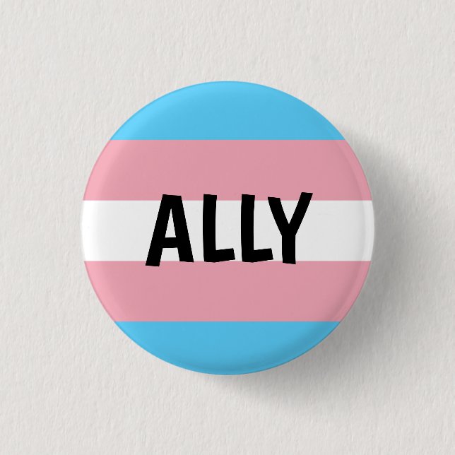 Trans Ally Button (Front)