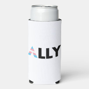 Trans Ally LGBTQ Transgender LGBT Seltzer Can Cooler
