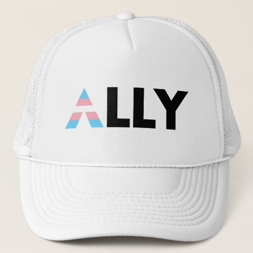 Trans Ally LGBTQ Transgender LGBT Trucker Hat