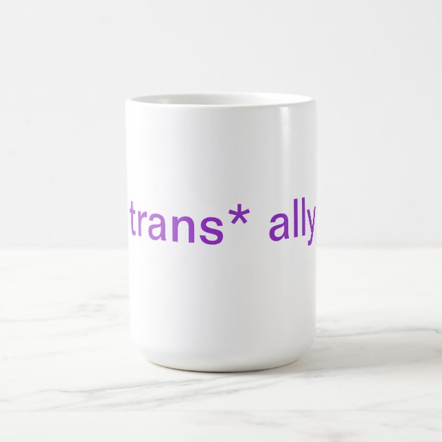 trans* ally mug (Center)
