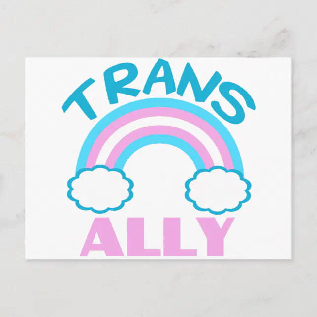 Trans Ally Postcard | Zazzle