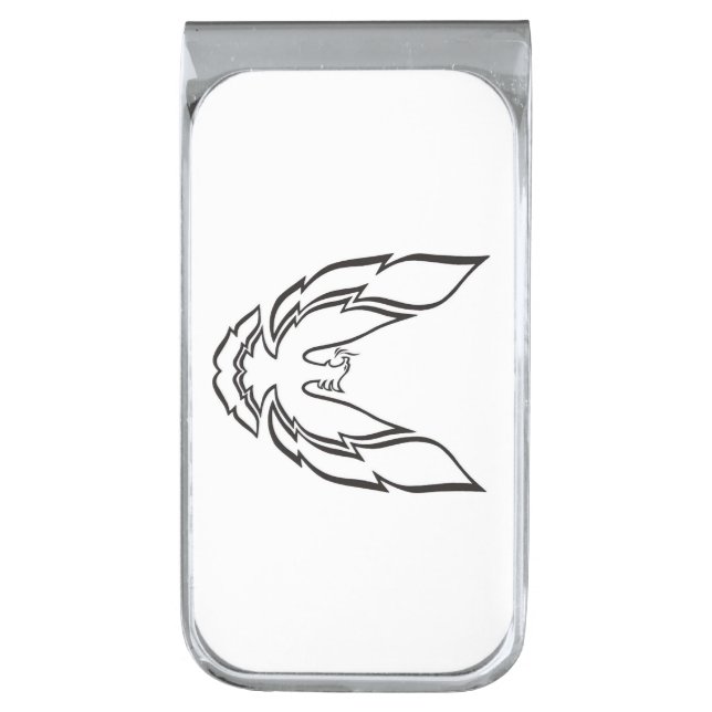 Trans Am / Firebird Silver Finish Money Clip (Front Vertical)