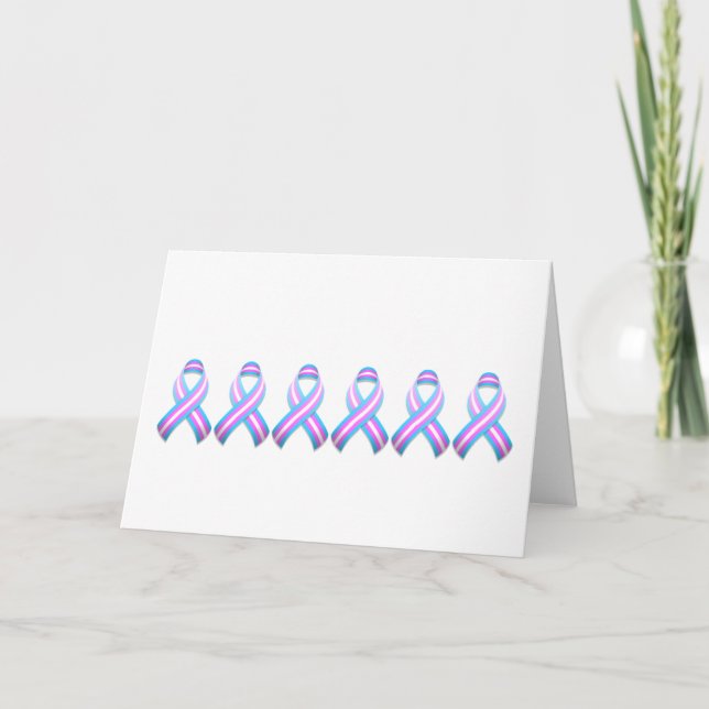 Trans Awareness Ribbon Card (Front)