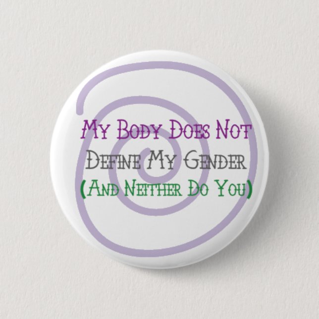 Trans Badge Button (Front)