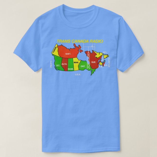 Trans Canada Radio Defunct Canadian Radio Station T-Shirt (Design Front)