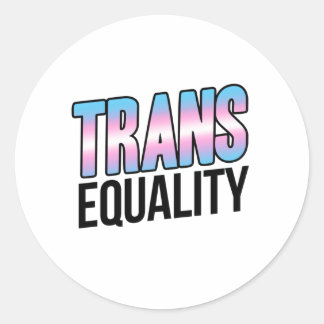 Trans Equality Classic Round Sticker