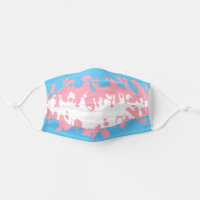 Trans Face Mask Flag