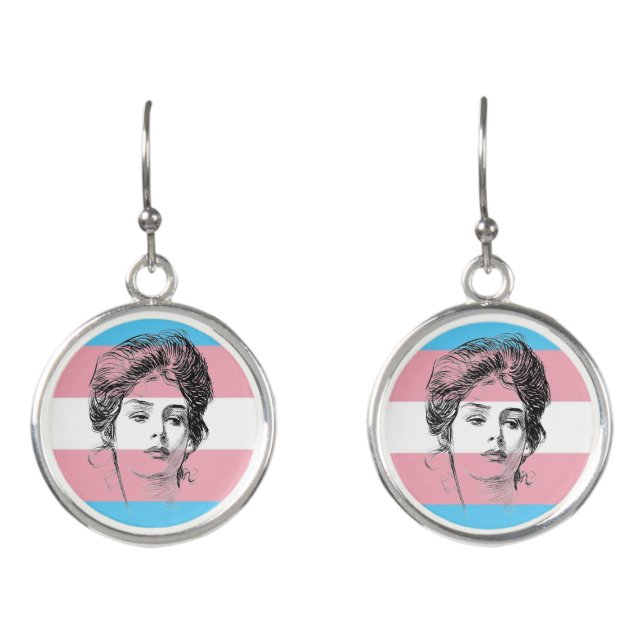 Trans Female Pride Earrings (Front)