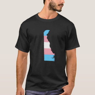 Trans Flag Delaware LGBT Pride Support retro T-Shirt