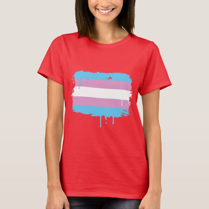 trans flag shirt